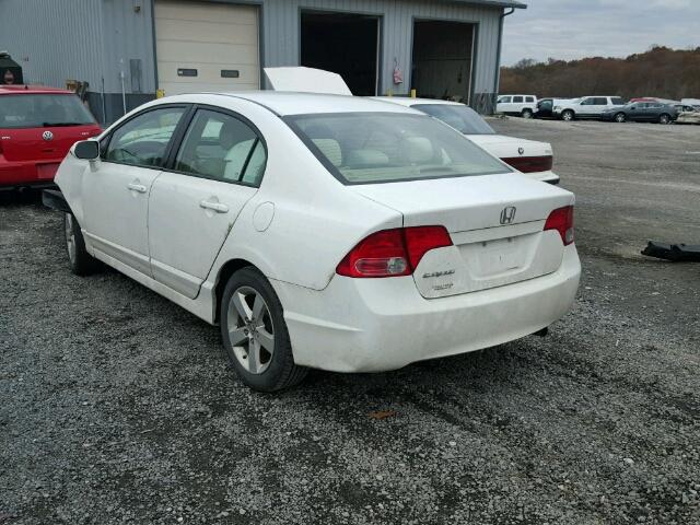 1HGFA16898L050837 - 2008 HONDA CIVIC EX თეთრი ფოტო 3