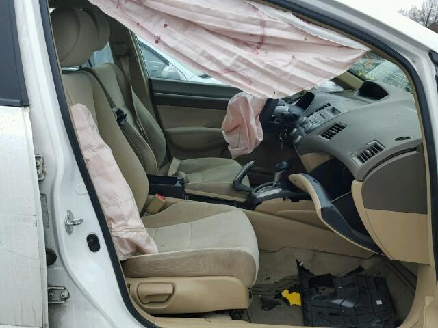 1HGFA16898L050837 - 2008 HONDA CIVIC EX თეთრი ფოტო 5