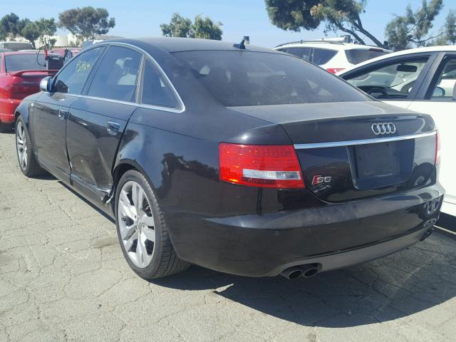 WAUDN74F38N063017 - 2008 AUDI S6 QUATTRO BLACK photo 3