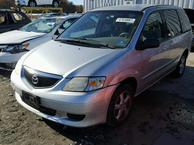 JM3LW28A530378413 - 2003 MAZDA MPV WAGON SILVER photo 2