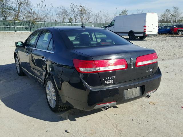 3LNHL2GC0AR750386 - 2010 LINCOLN MKZ Negro foto 3