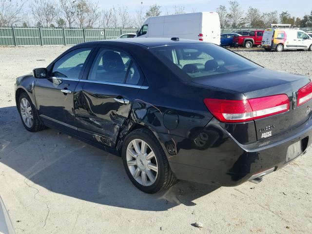 3LNHL2GC0AR750386 - 2010 LINCOLN MKZ BLACK photo 9