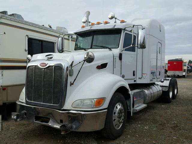 1XPHD49X4AD110685 - 2010 PETERBILT 386 WHITE photo 2