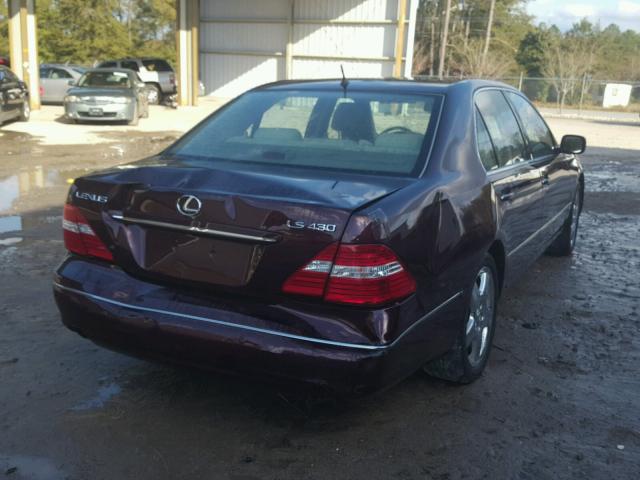 JTHBN36F350175422 - 2005 LEXUS LS 430 MAROON photo 3