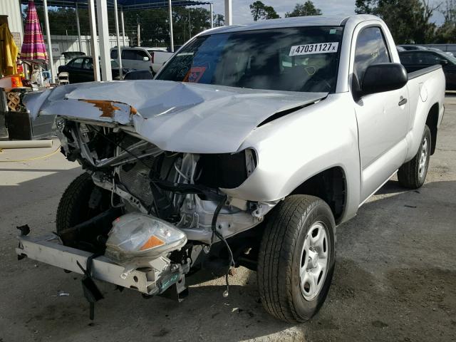 5TFNX4CNXDX025677 - 2013 TOYOTA TACOMA SILVER photo 2