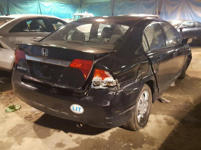 2HGFA1F58AH325073 - 2010 HONDA CIVIC LX BLACK photo 4