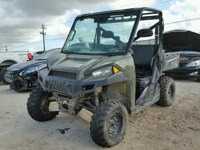 4XAUH9EA4EB169862 - 2014 POLARIS RANGER 900 GREEN photo 2