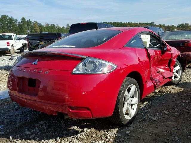 4A3AK24F06E017057 - 2006 MITSUBISHI ECLIPSE GS RED photo 4