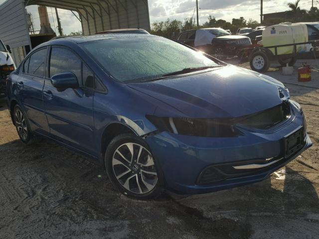 19XFB2F88EE034649 - 2014 HONDA CIVIC EX BLUE photo 1