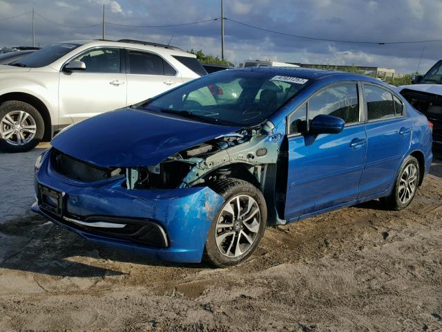 19XFB2F88EE034649 - 2014 HONDA CIVIC EX 蓝色 照片 2