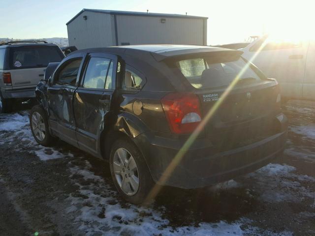 1B3HB48B57D520533 - 2007 DODGE CALIBER SX BLACK photo 3