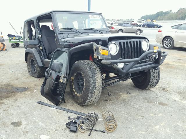 1J4FA39S13P366441 - 2003 JEEP WRANGLER C BLACK photo 1