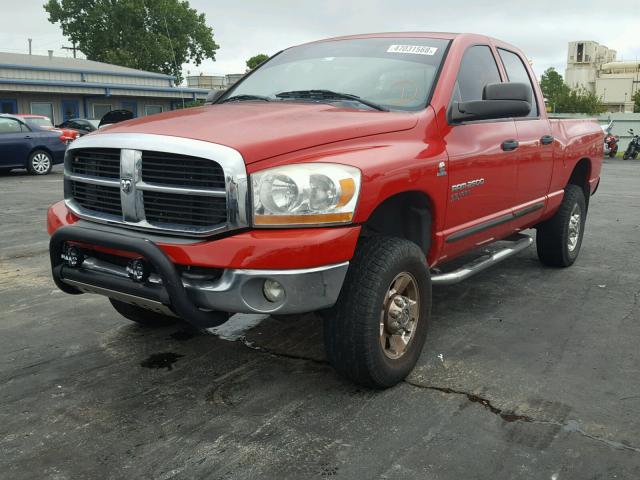 1D7KS28C06J214380 - 2006 DODGE RAM 2500 S წითელი ფოტო 2
