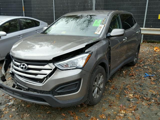 5XYZTDLB1EG213267 - 2014 HYUNDAI SANTA FE S GOLD photo 2