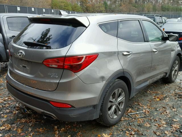 5XYZTDLB1EG213267 - 2014 HYUNDAI SANTA FE S GOLD photo 4