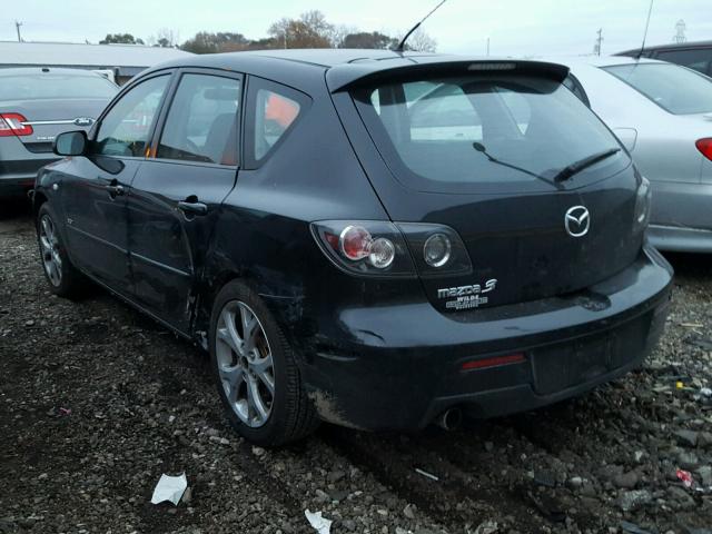 JM1BK343071657572 - 2007 MAZDA 3 HATCHBAC BLACK photo 3