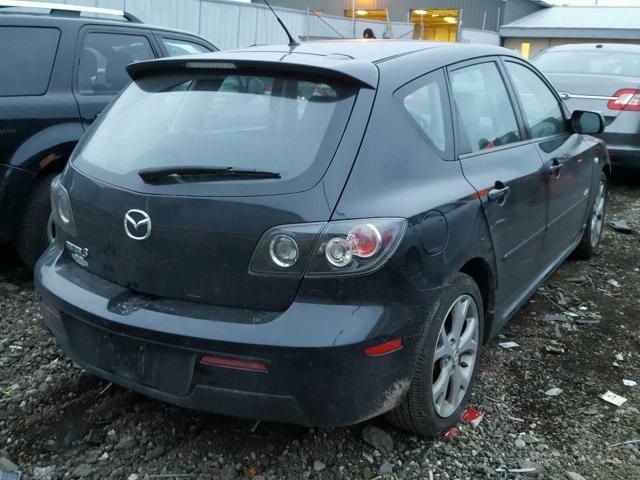 JM1BK343071657572 - 2007 MAZDA 3 HATCHBAC BLACK photo 4