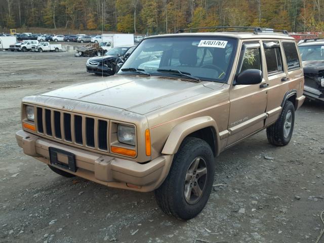 1J4FF68S1XL535259 - 1999 JEEP CHEROKEE GOLD photo 2