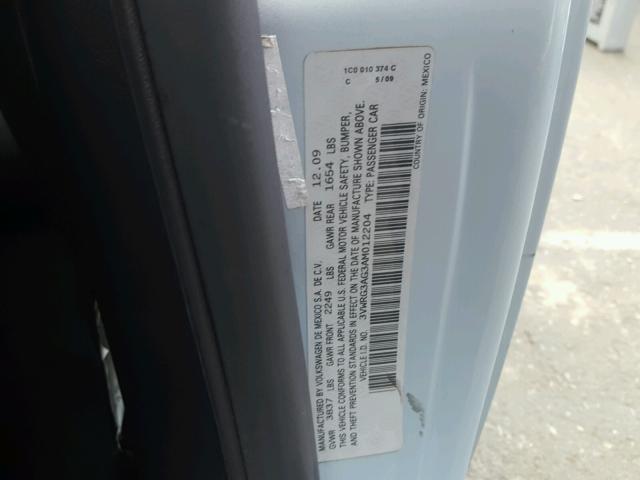 3VWRG3AG3AM012204 - 2010 VOLKSWAGEN NEW BEETLE 蓝色 照片 10