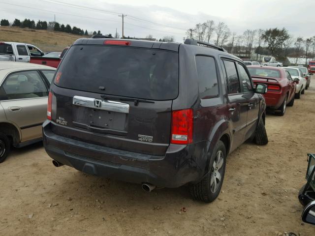 5FNYF4H99DB030116 - 2013 HONDA PILOT TOUR GRAY photo 4