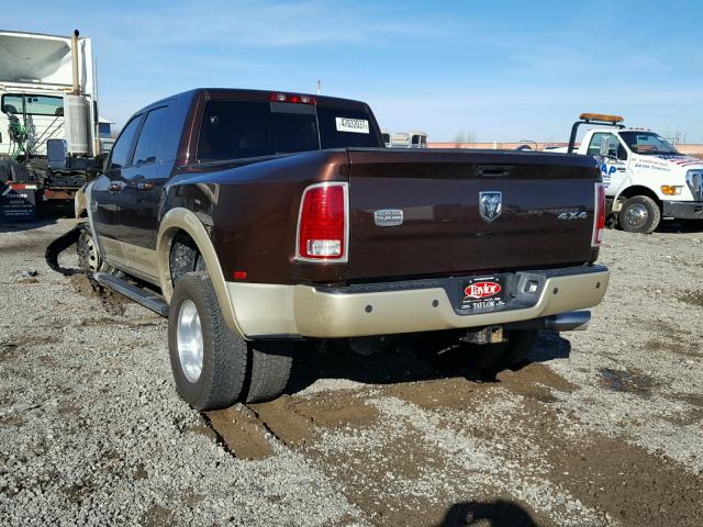 3C63RRNL6DG616112 - 2013 RAM 3500 LONGH BROWN photo 3