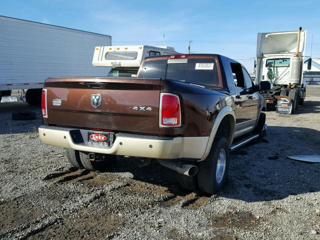 3C63RRNL6DG616112 - 2013 RAM 3500 LONGH BROWN photo 4