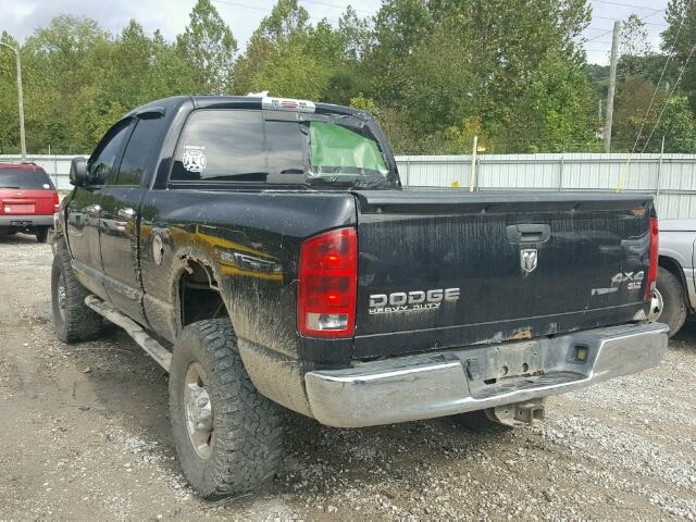 3D7KU28D74G263514 - 2004 DODGE RAM 2500 S შავი ფოტო 3