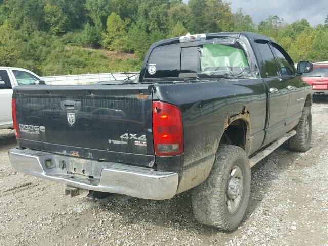3D7KU28D74G263514 - 2004 DODGE RAM 2500 S შავი ფოტო 4
