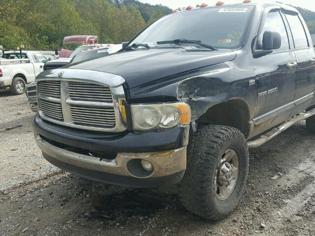 3D7KU28D74G263514 - 2004 DODGE RAM 2500 S შავი ფოტო 9