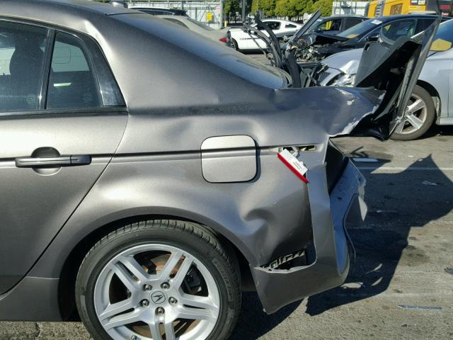 19UUA66237A047748 - 2007 ACURA TL CHARCOAL photo 9