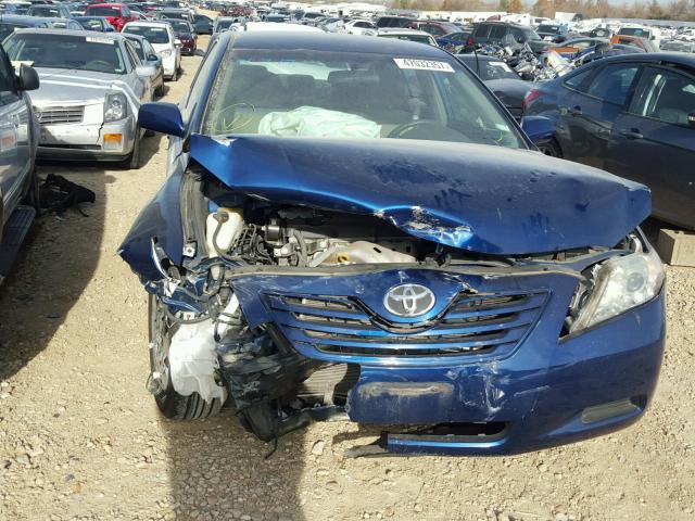 4T4BE46KX8R031238 - 2008 TOYOTA CAMRY CE BLUE photo 9