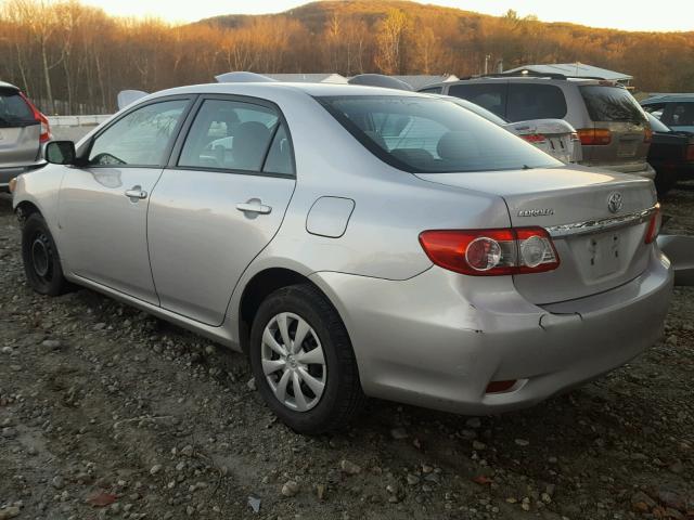 2T1BU4EE3BC720975 - 2011 TOYOTA COROLLA BA GRAY photo 3