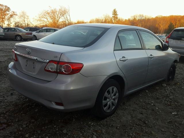 2T1BU4EE3BC720975 - 2011 TOYOTA COROLLA BA GRAY photo 4