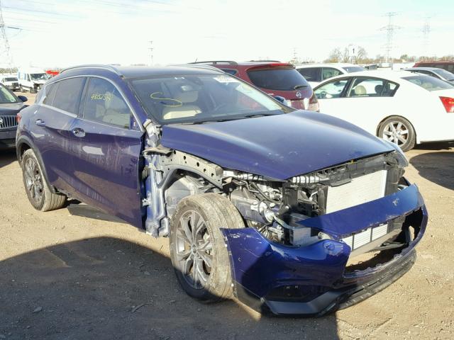 SJKCH5CR9HA016472 - 2017 INFINITI QX30 BASE BLUE photo 1