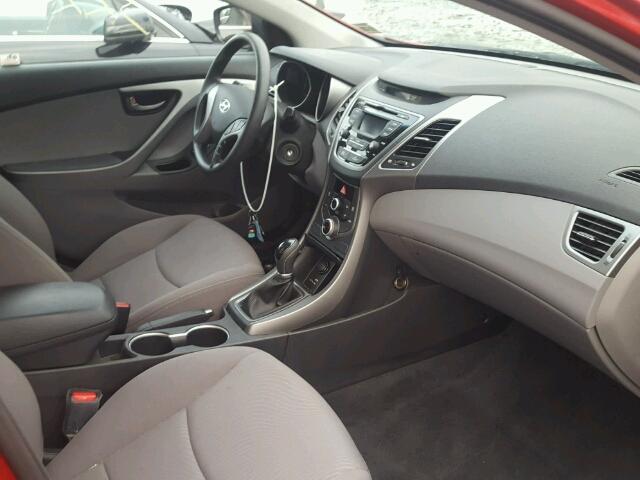 KMHDH4AE9FU248286 - 2015 HYUNDAI ELANTRA SE RED photo 5