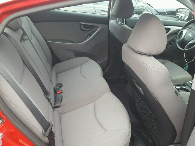 KMHDH4AE9FU248286 - 2015 HYUNDAI ELANTRA SE RED photo 6