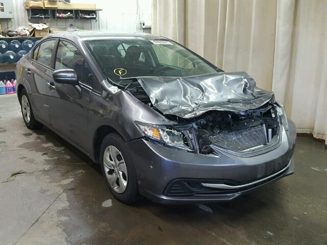 19XFB2F58FE092980 - 2015 HONDA CIVIC LX GRAY photo 1