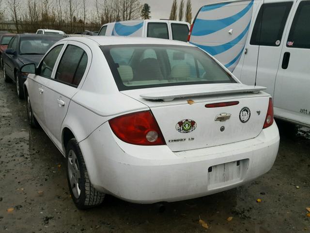 1G1AK55F677283782 - 2007 CHEVROLET COBALT LS WHITE photo 3