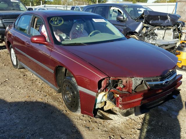 2G1WF52E419354425 - 2001 CHEVROLET IMPALA MAROON photo 1