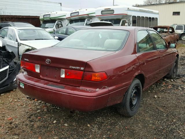 4T1BG22K71U050687 - 2001 TOYOTA CAMRY CE RED photo 4