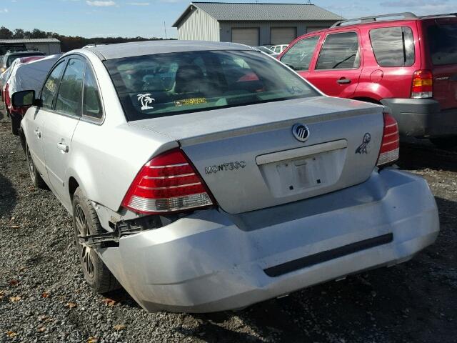 1MEFM401X5G614369 - 2005 MERCURY MONTEGO LU SILVER photo 3