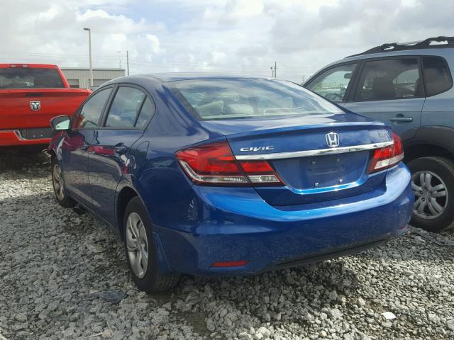 2HGFB2E54FH515156 - 2015 HONDA CIVIC LX BLUE photo 3