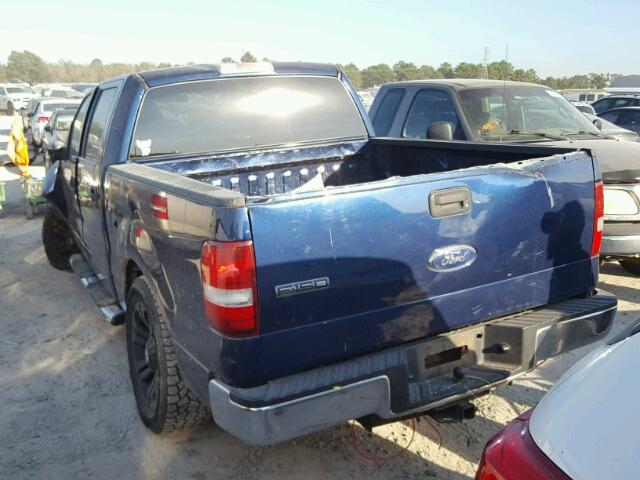 1FTRW12W58FB44763 - 2008 FORD F150 SUPER BLUE photo 3