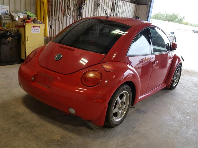 3VWCC21CXXM431202 - 1999 VOLKSWAGEN NEW BEETLE Qırmızı foto 4