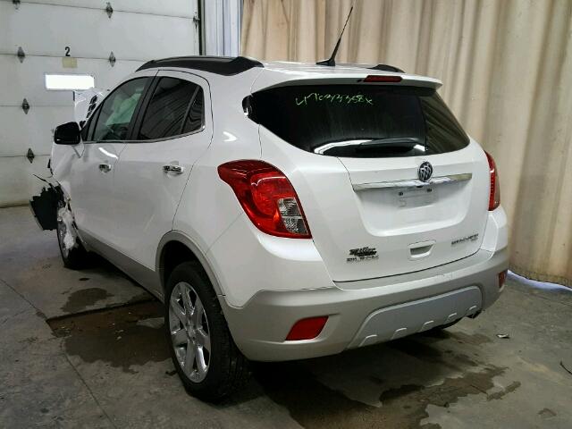 KL4CJFSB5EB571744 - 2014 BUICK ENCORE CON WHITE photo 3