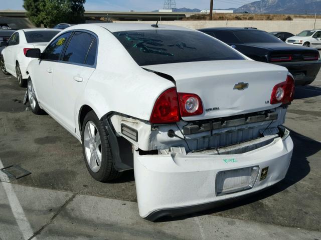 1G1ZG57B19F225523 - 2009 CHEVROLET MALIBU LS WHITE photo 3