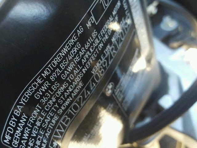 WB10244089ZR12019 - 2009 BMW F800 ST BLUE photo 10