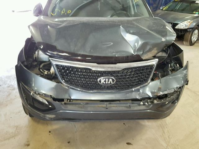 KNDPB3AC1E7655687 - 2014 KIA SPORTAGE B GRAY photo 7