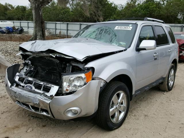 1FMCU0E78CKC01298 - 2012 FORD ESCAPE LIM SILVER photo 2