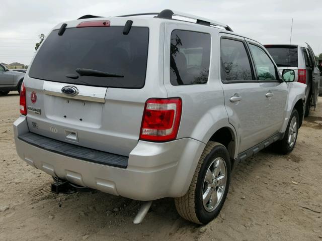 1FMCU0E78CKC01298 - 2012 FORD ESCAPE LIM SILVER photo 4